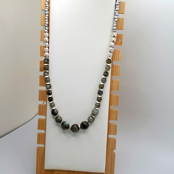 Banana Republic Jewelry - Very long natural bead Banana Republic necklace